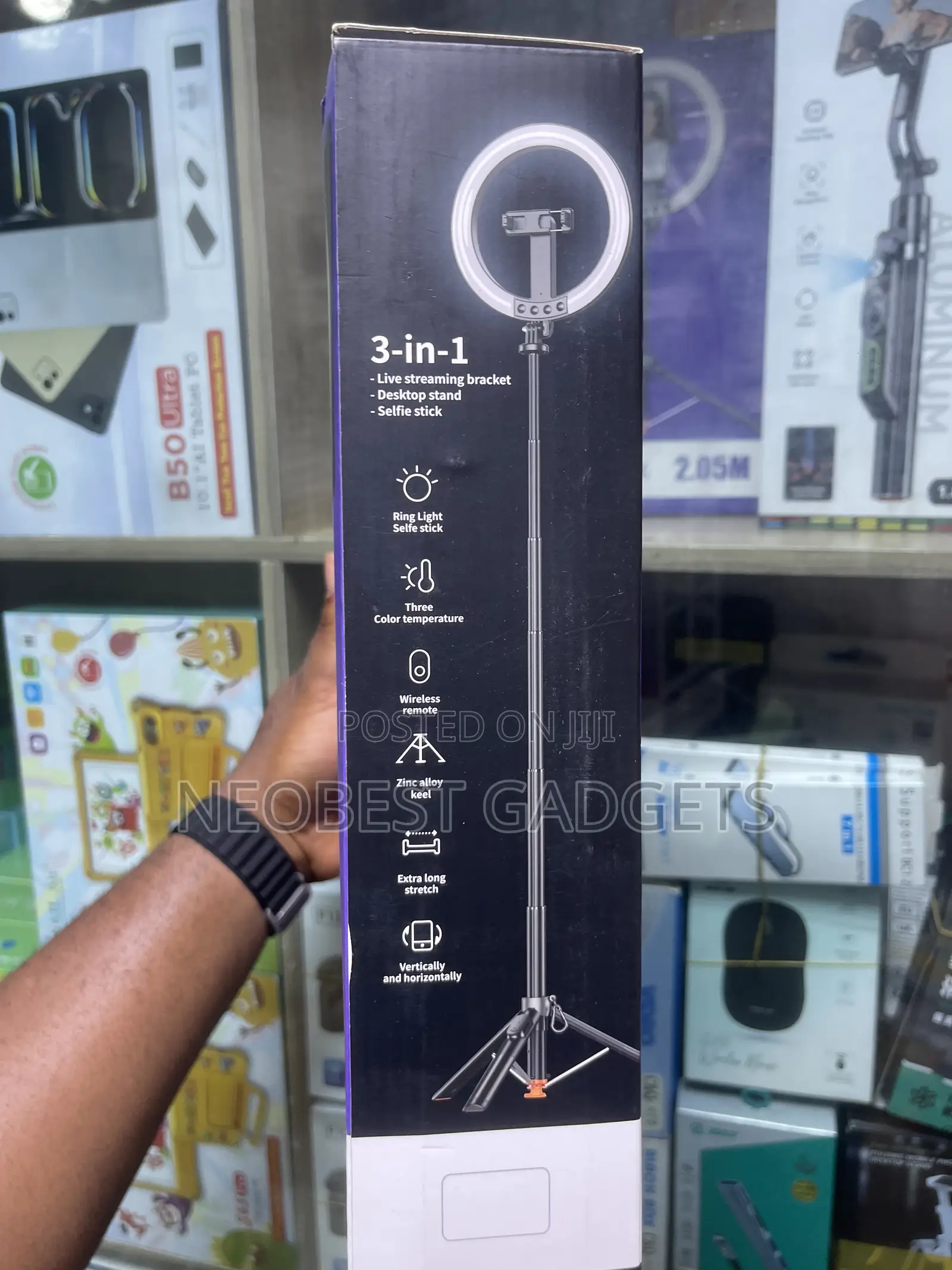 Brand New P61Q Aluminum Ring Light Selfie Stick