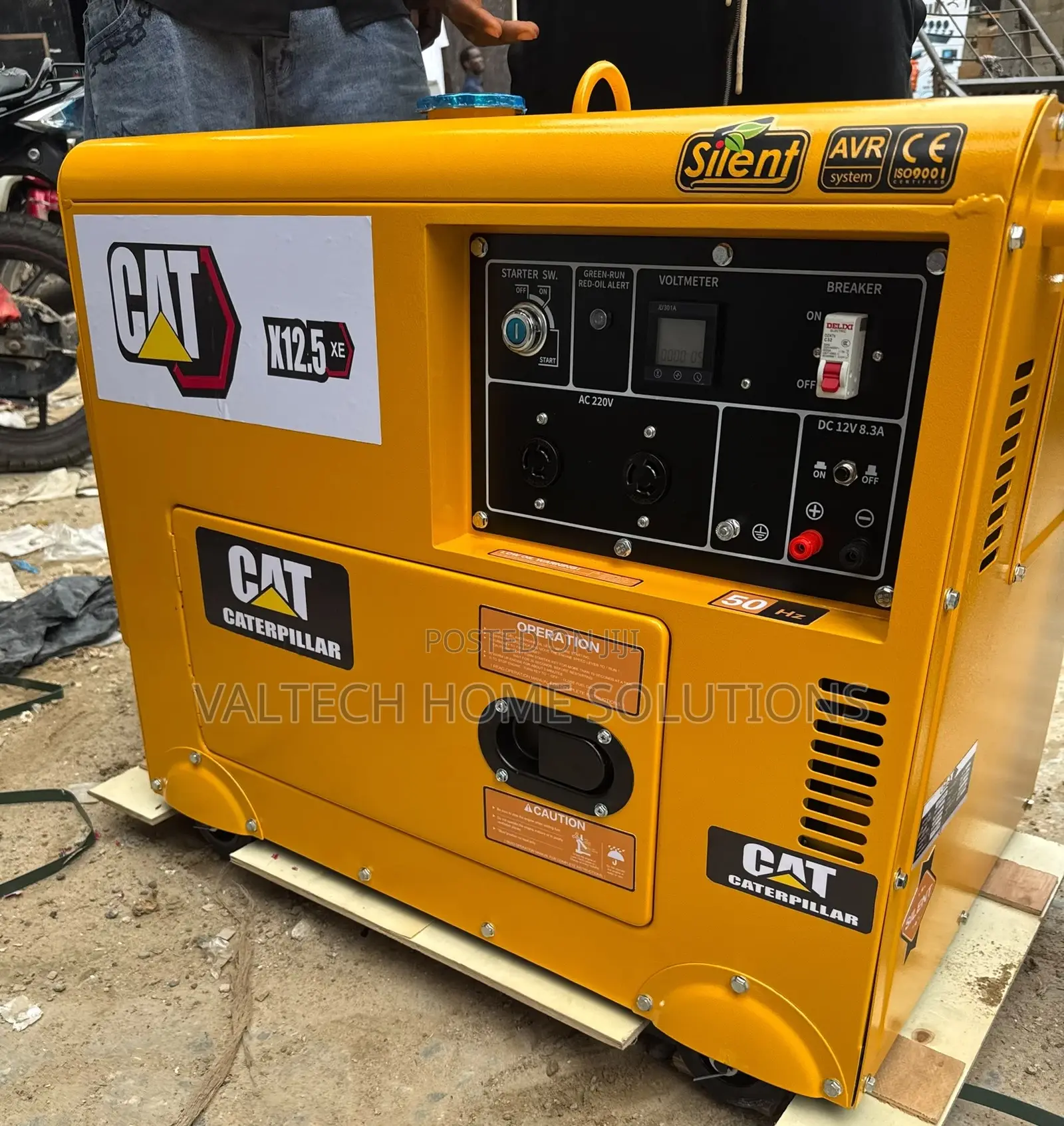 CAT 12.5KVA Soundproof Diesel Generator – 100% Copper Coil