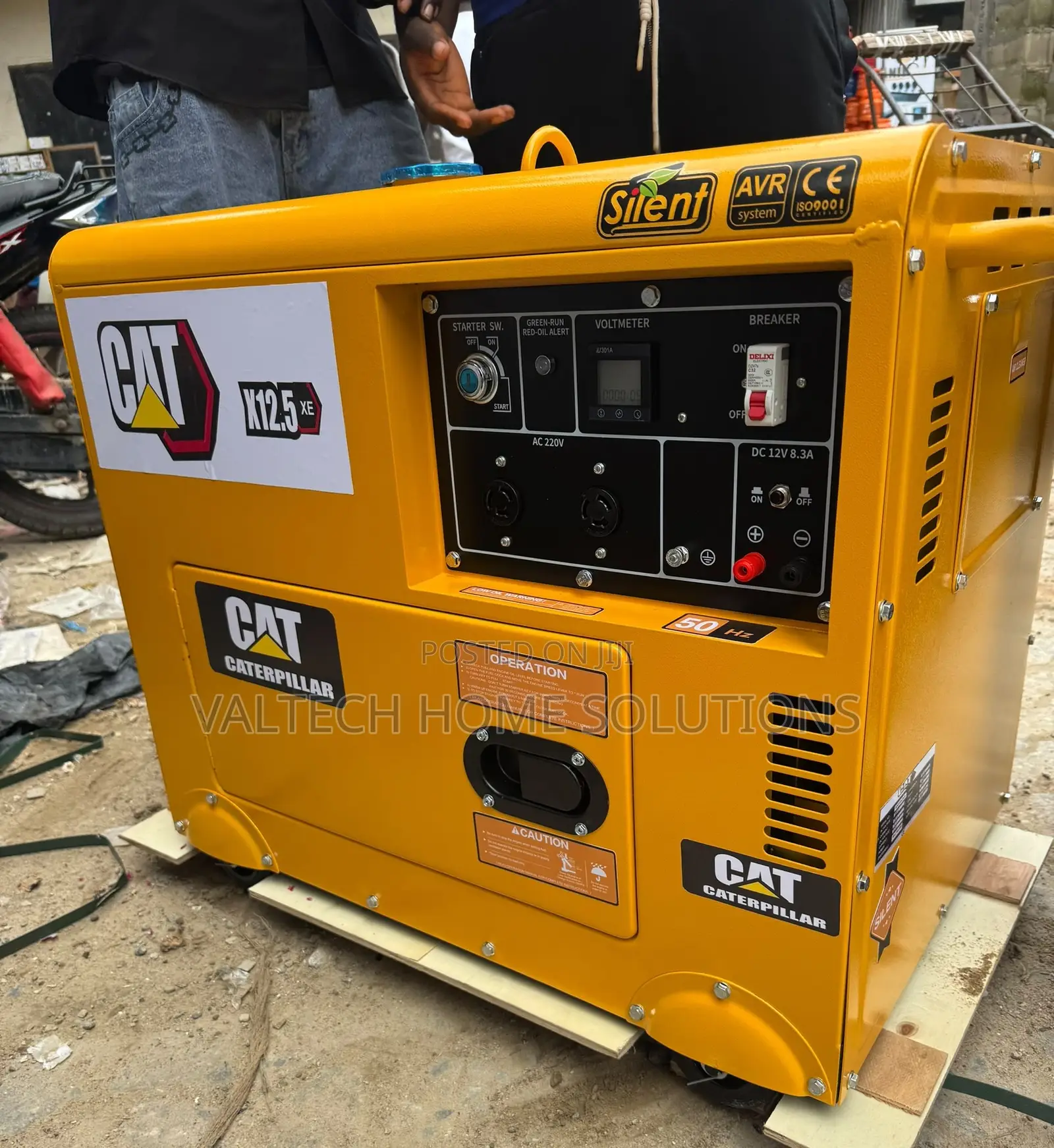 CAT 12.5KVA Soundproof Diesel Generator – 100% Copper Coil