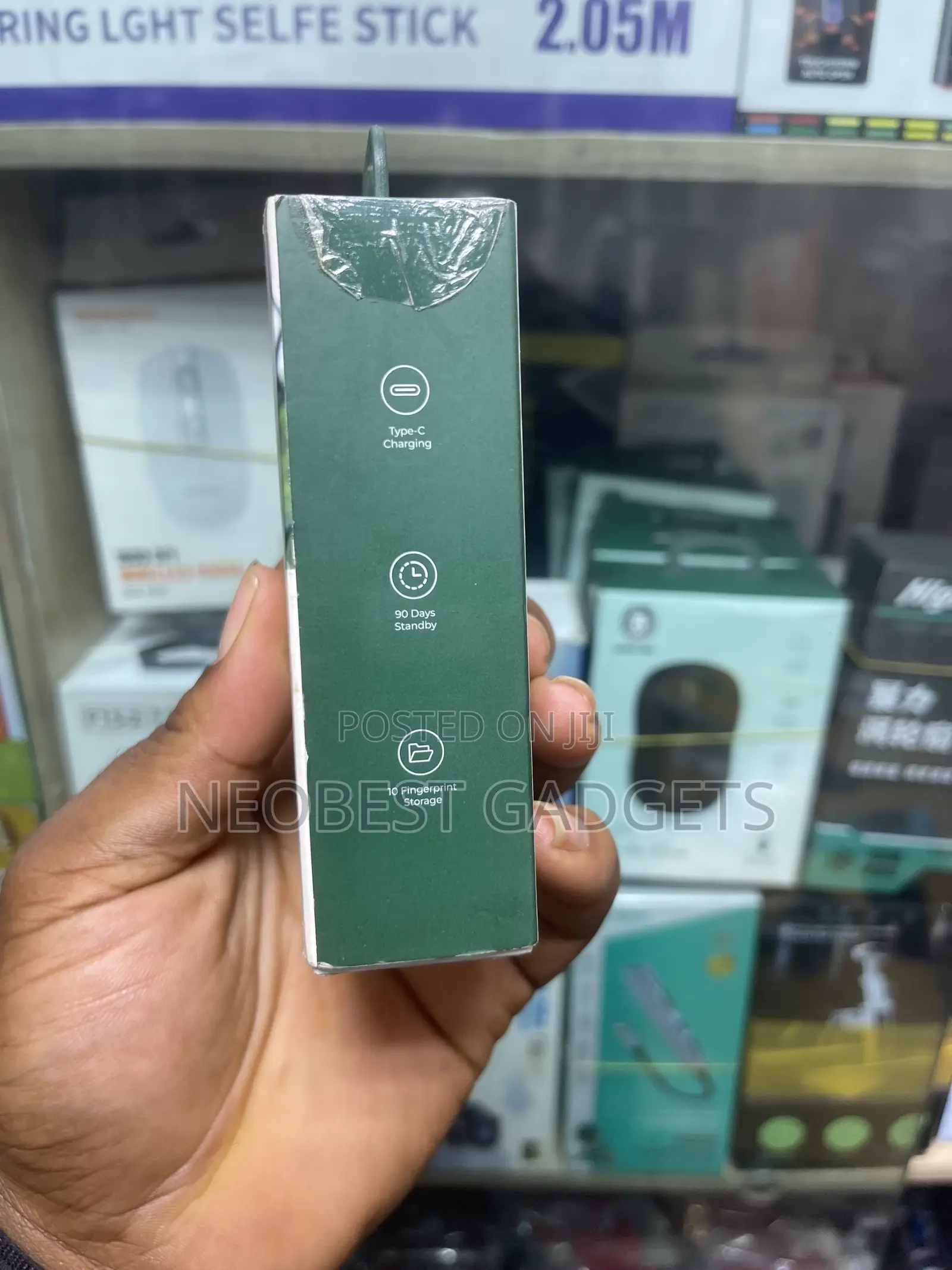 Brand New Green Lion Mini Fingerprint Padlock