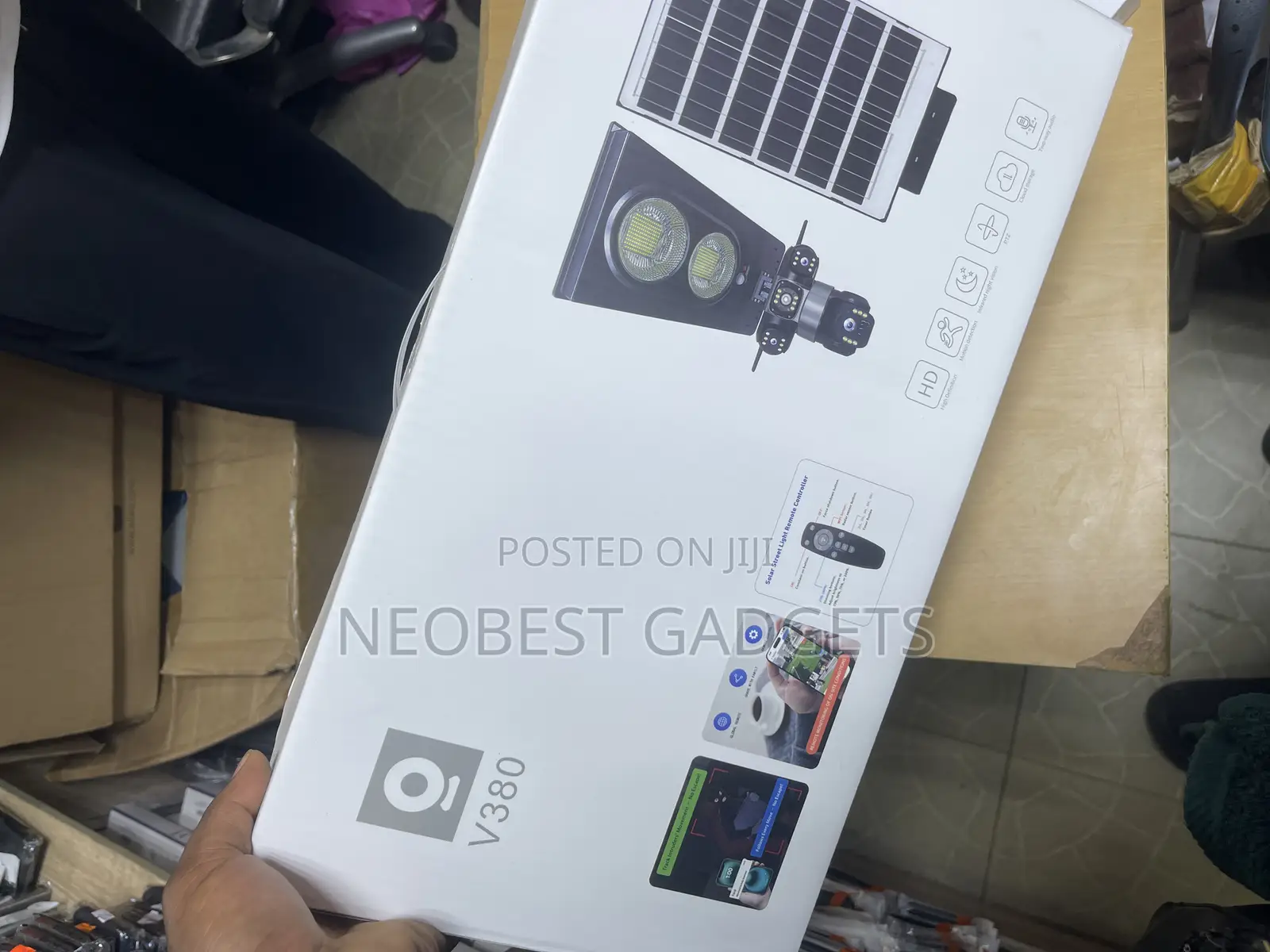 Brand New V380 AI Solar Camera With Lighting