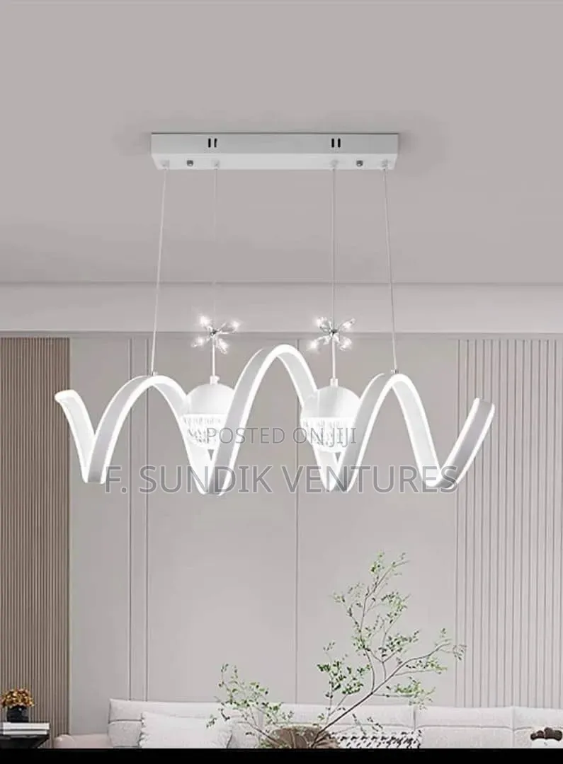Wavy Linear LED Dining Chandelier