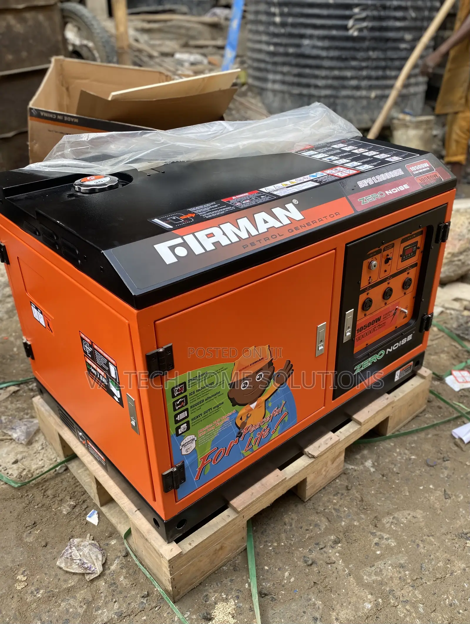 Heavy-Duty Firman 10KVA Low Noise Petrol Generator