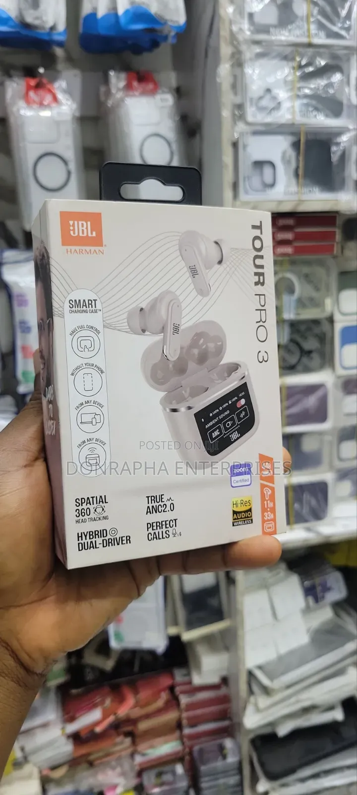JBL Tour Pro 3 True Wireless Earbuds | Smart Charging Case