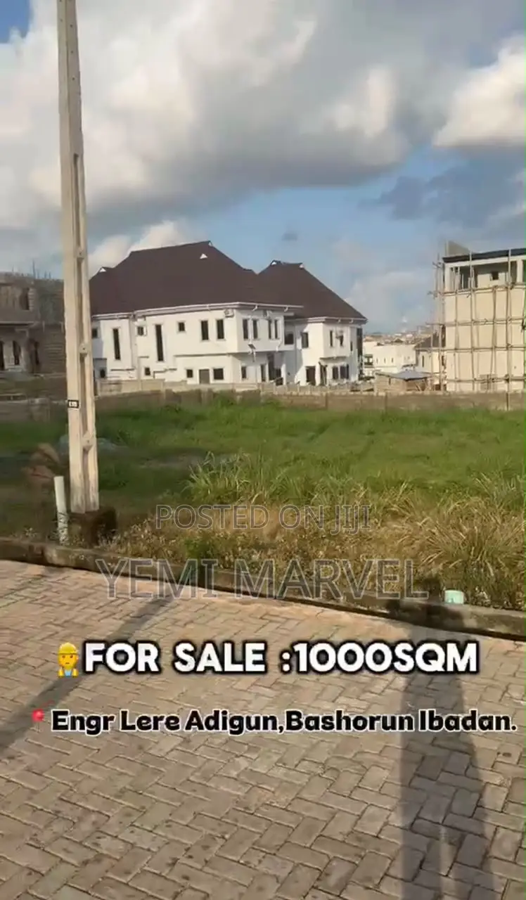 1000sqm of Land for Sale at Engr Lere Adigun, Bashorun-Ibadan.