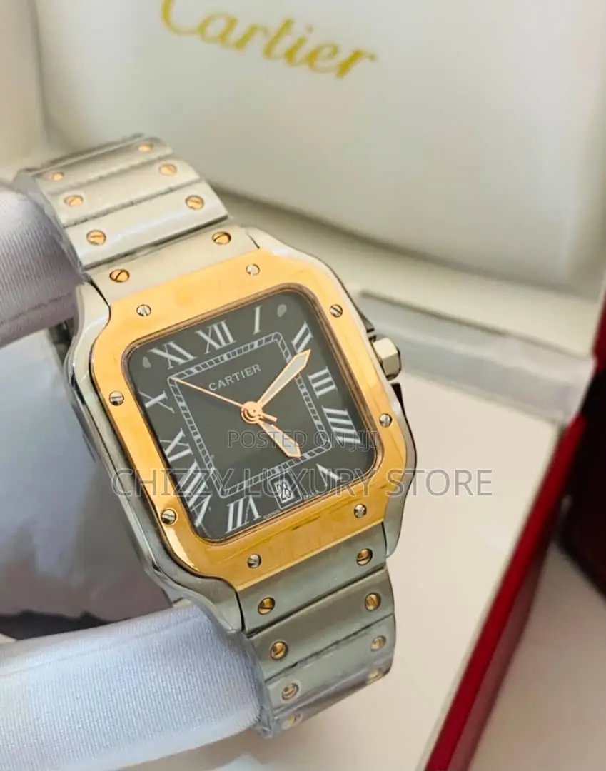 Cartier Quality Luxury Men Chain Strap Wristwatch