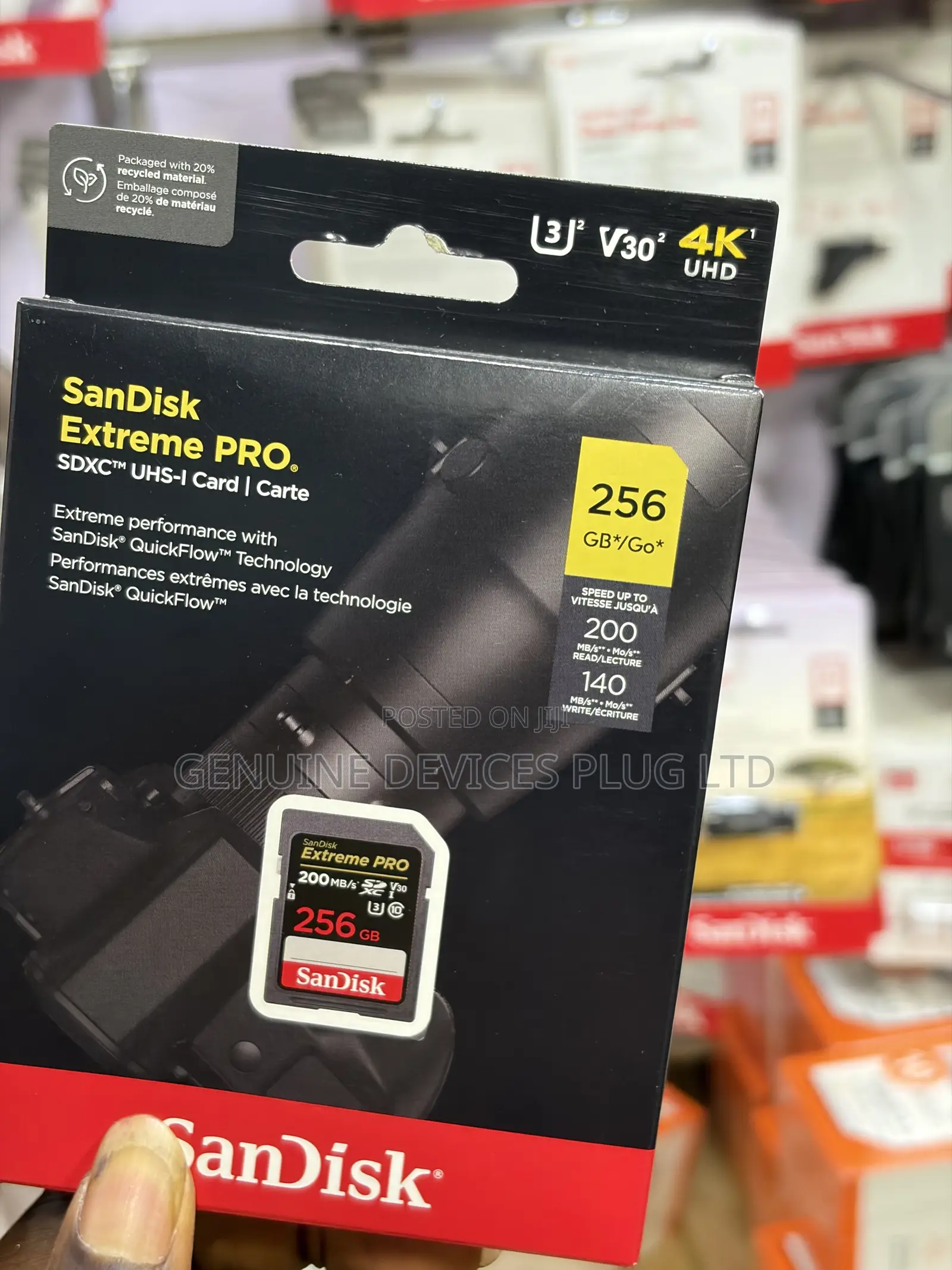 Sandisk Extreme Pro Sd Uhs-I Card - 256gb
