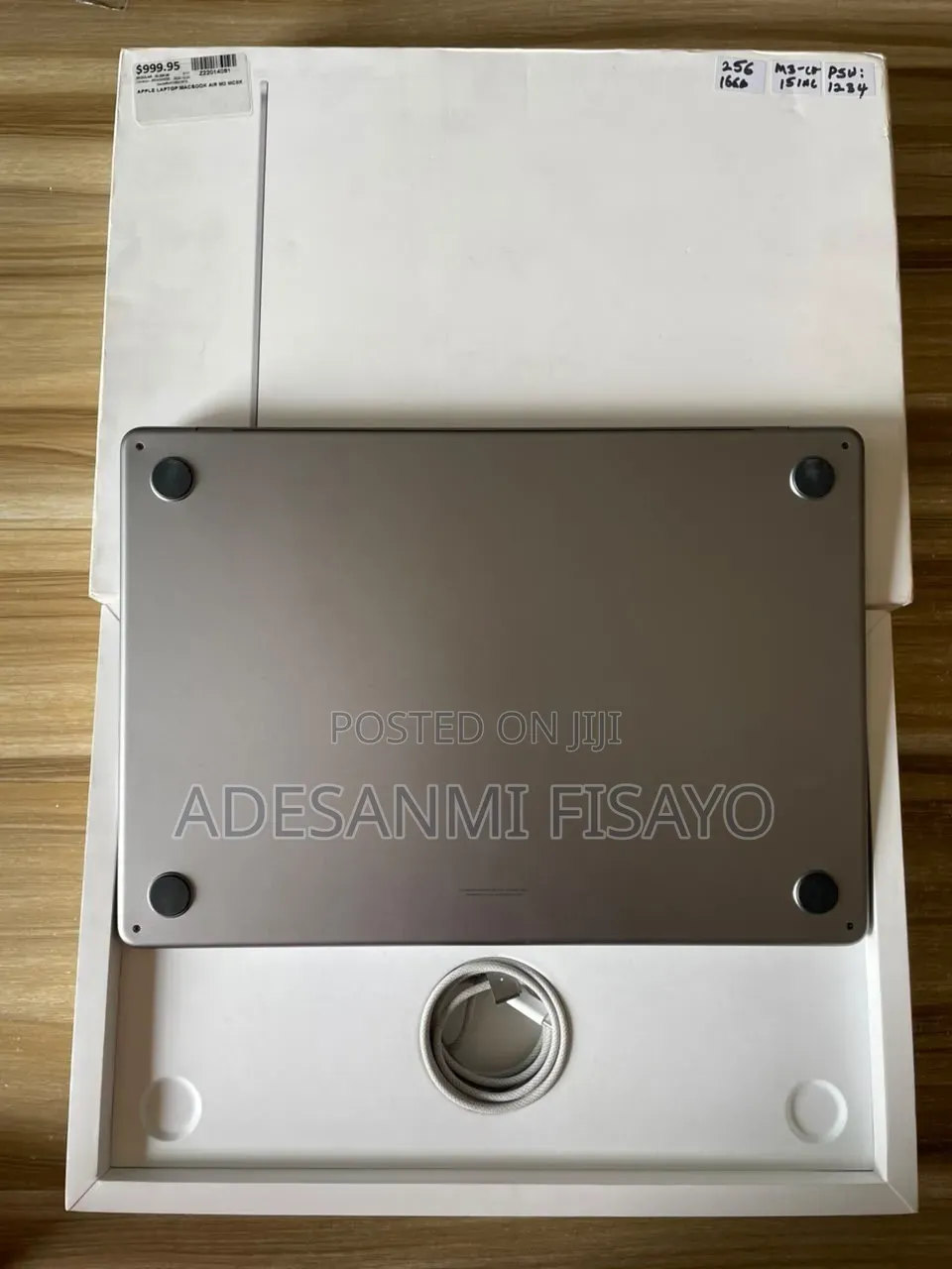 Laptop Apple MacBook Air 2024 M3 16GB Apple M3 SSD 256GB