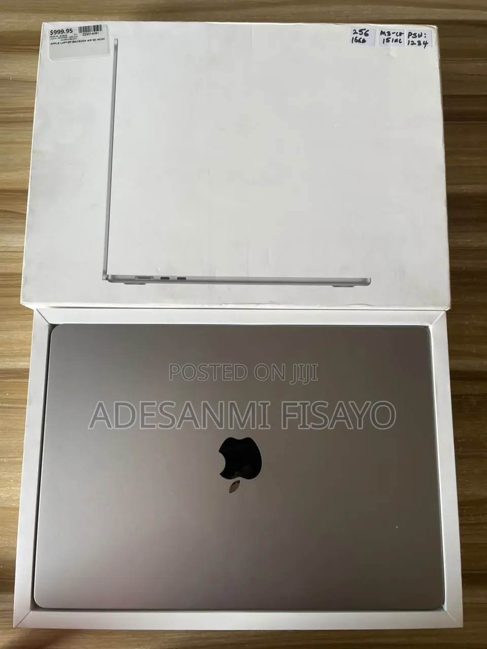 Laptop Apple MacBook Air 2024 M3 16GB Apple M3 SSD 256GB
