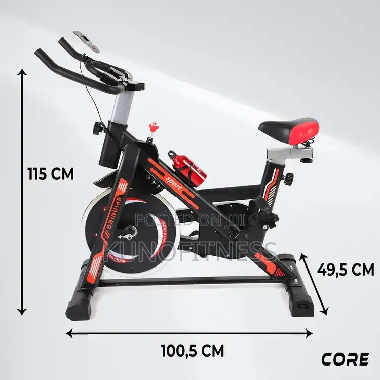 Spinning Exercise Bike – 120kg Capacity, Digital Display