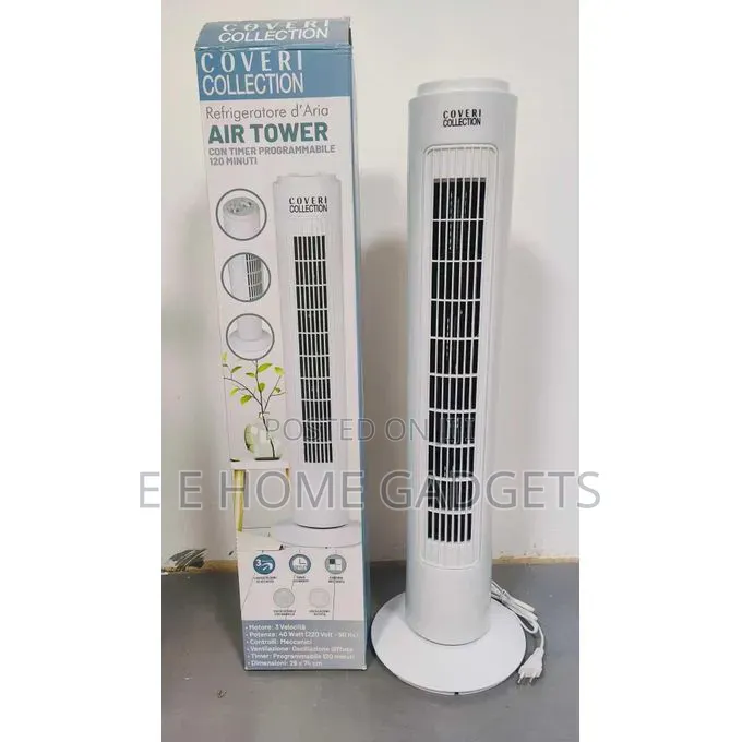 Coveri Collection 30" Oscillating High Quality Air Tower Fan - 40W