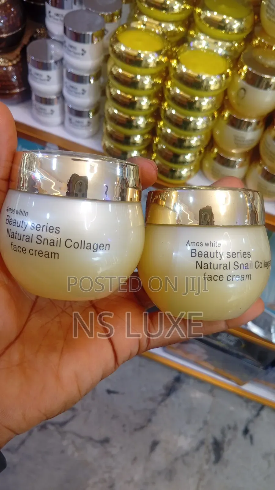 Amos White Snail Collagen Face Cream(3pcs