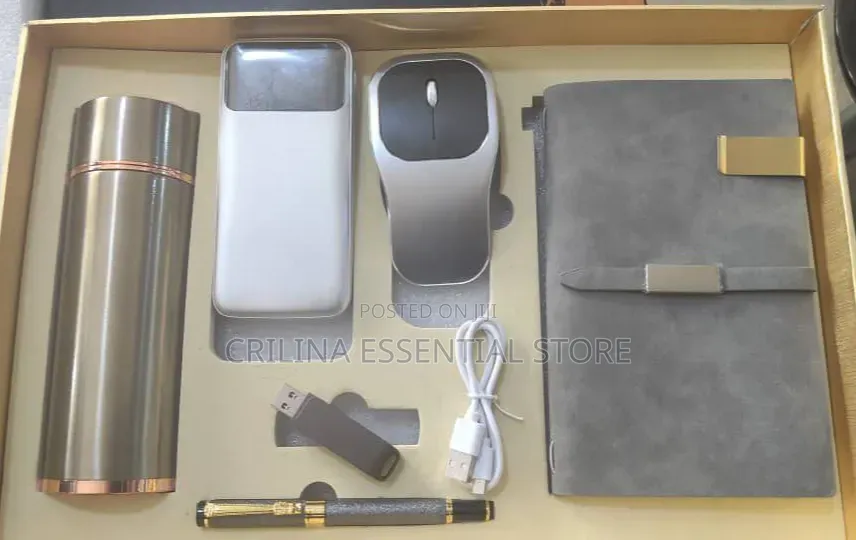 6-in-1 Premium Corporate Gift (Thermos Flask, Power Bank, Mouse, Etc)