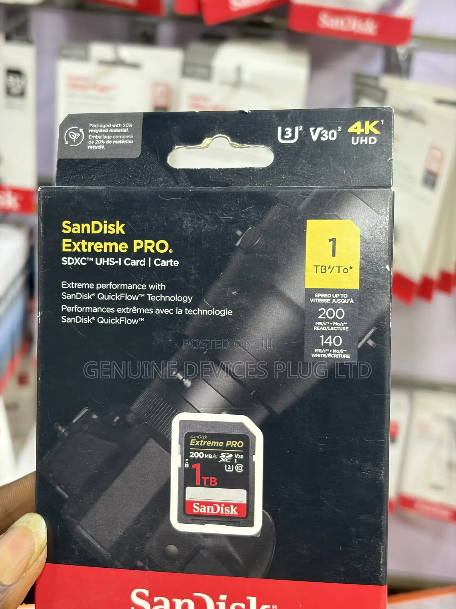 SanDisk Extreme PRO SDHCTM and SDXCTM UHS-I Card - 1TB