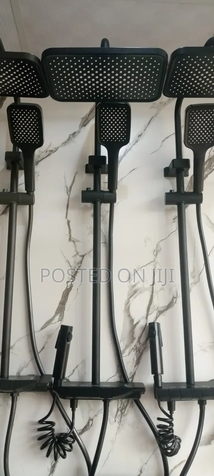 Black Piano Standing Shower Mixer