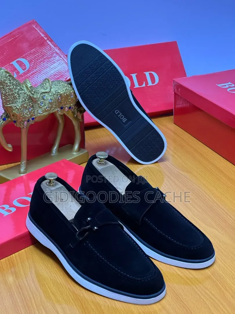 BOLD Suede Bit Flat Loafers – Black Coffee Brown