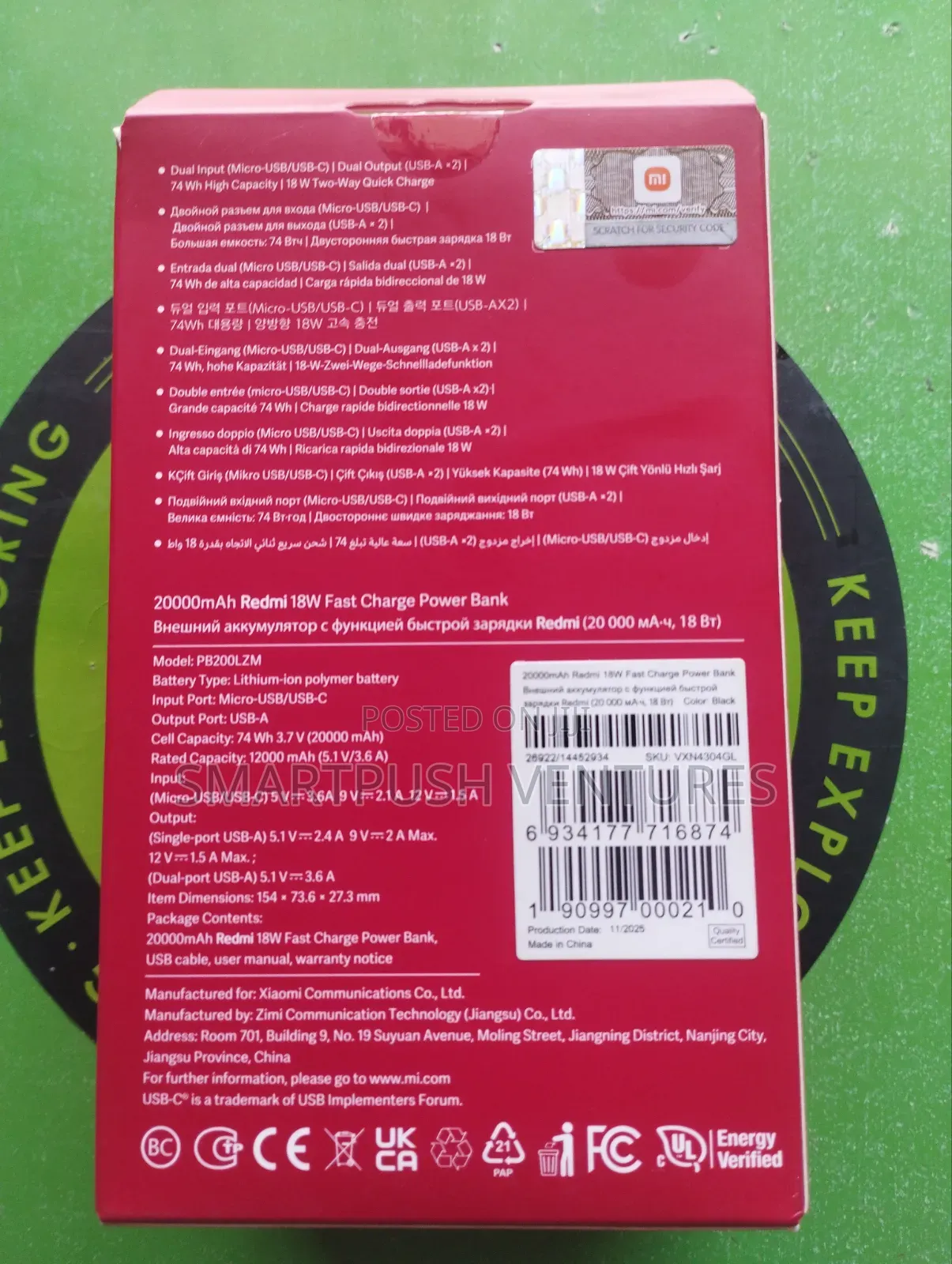 Redmi 20,000mah Power Bank