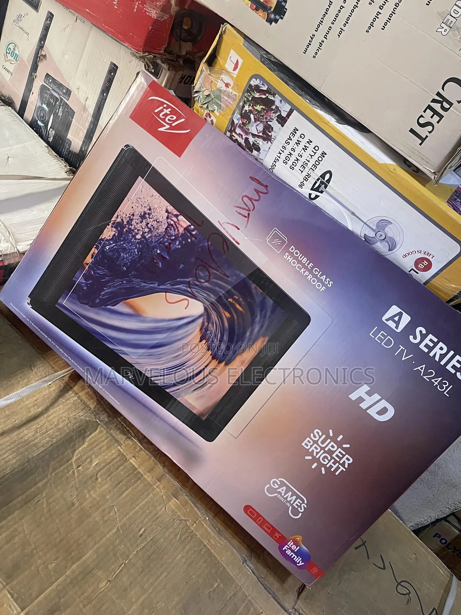 Brand New Itel Framless 24inch Television