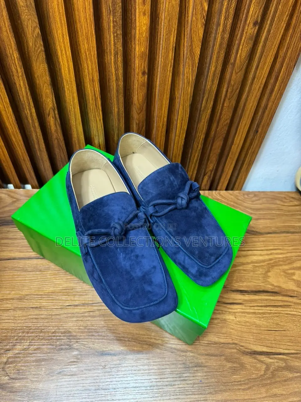 Original Bottega Venta Flat Shoes. Brown, Blue and Black Available
