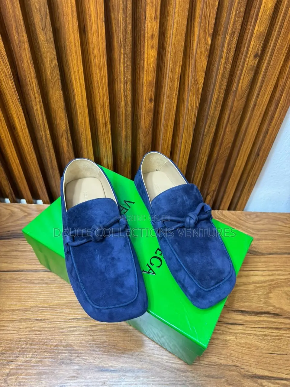 Original Bottega Venta Flat Shoes. Brown, Blue and Black Available