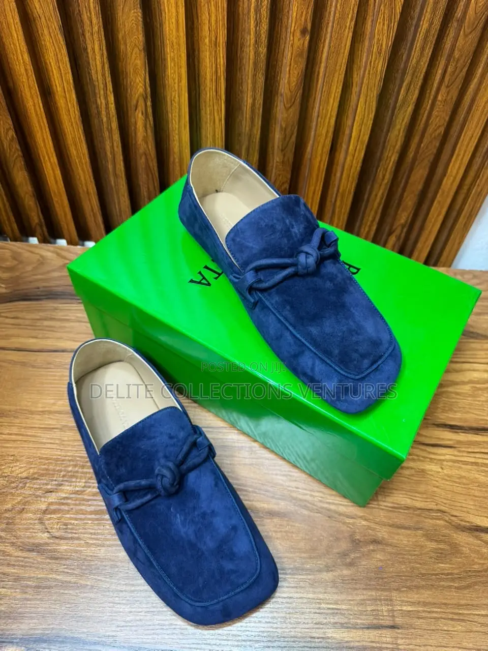 Original Bottega Venta Flat Shoes. Brown, Blue and Black Available