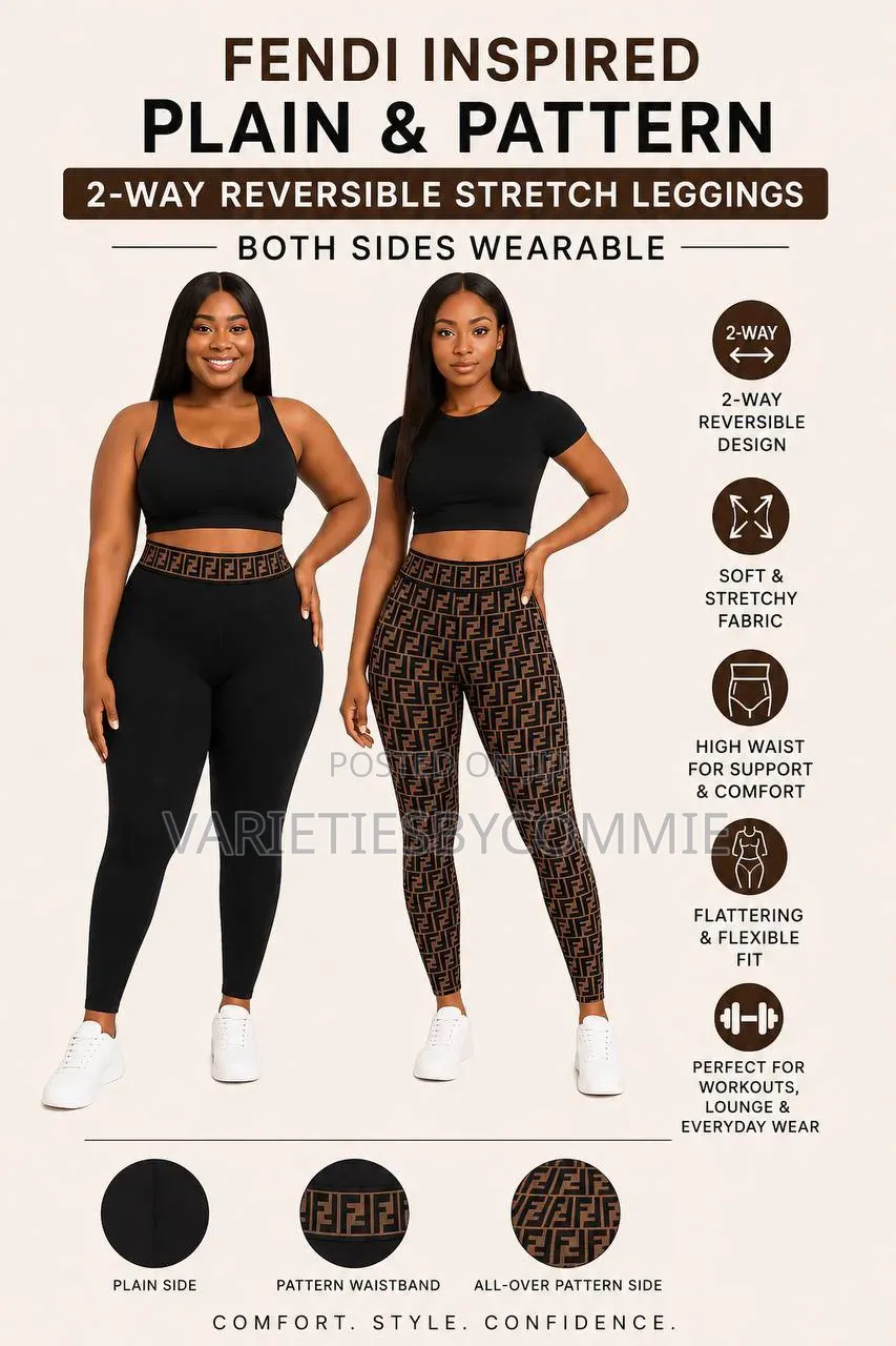 Fendi Reversible Quality Leggings
