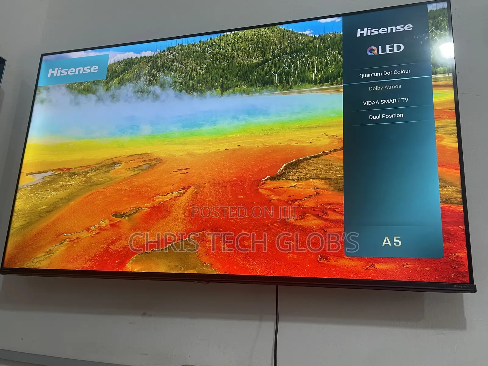 50inches Hisense Qled Frameless Smart TV