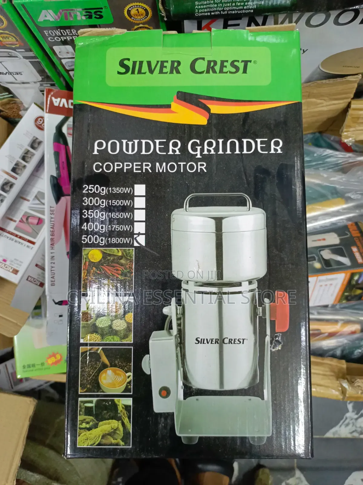 500gram Silver Crest Powder Grinder (Pure Copper Motor)