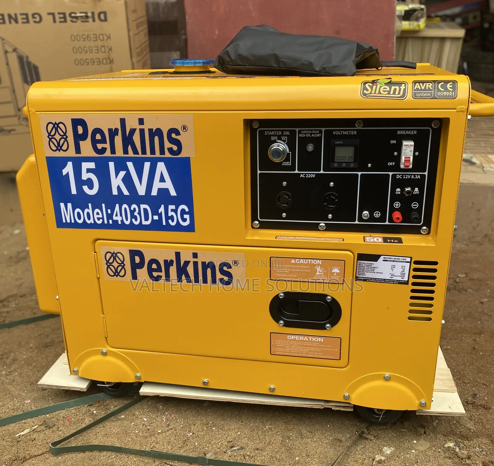 Original 15KVA Perkins Silent Diesel Generator for Homes Businesses