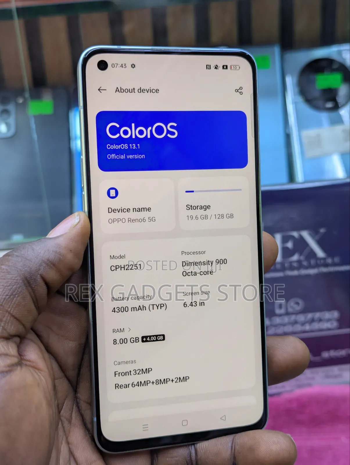 Oppo Reno6 5G 128 GB Bronze