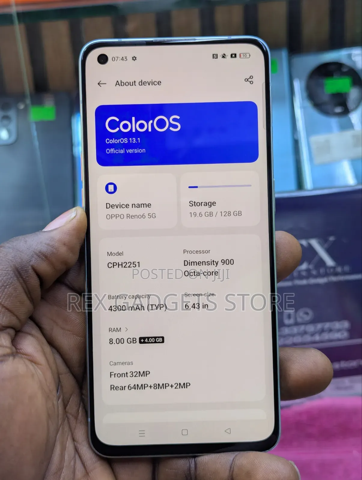 Oppo Reno6 5G 128 GB Bronze