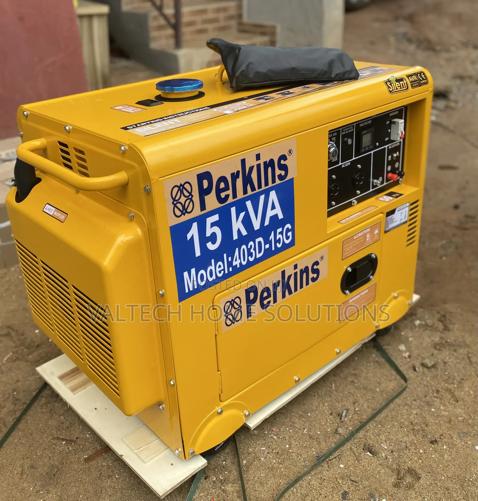 Fuel-Efficient 15KVA Perkins Diesel Generator for Industrial Use