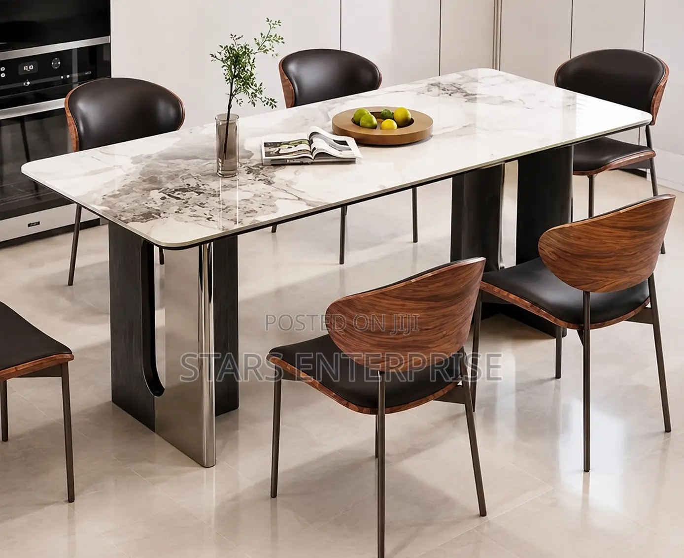 6 Seater Oasis Marble Dining