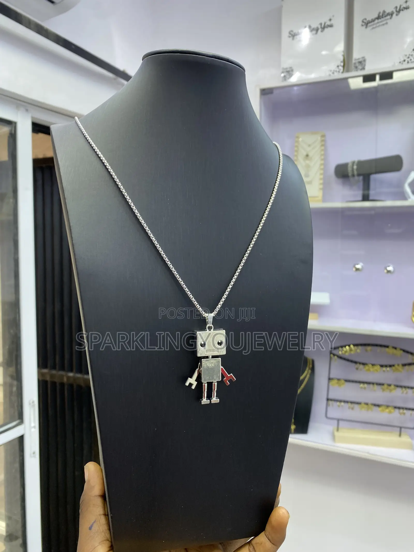 Vintage Titanium Steel Necklace for Guys