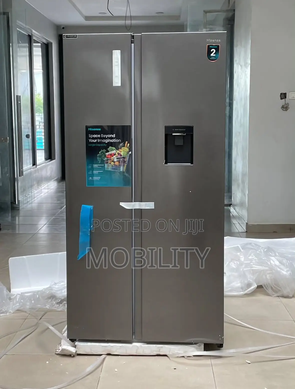 Hisense Refrigerator 529L Side by Side With Inverter