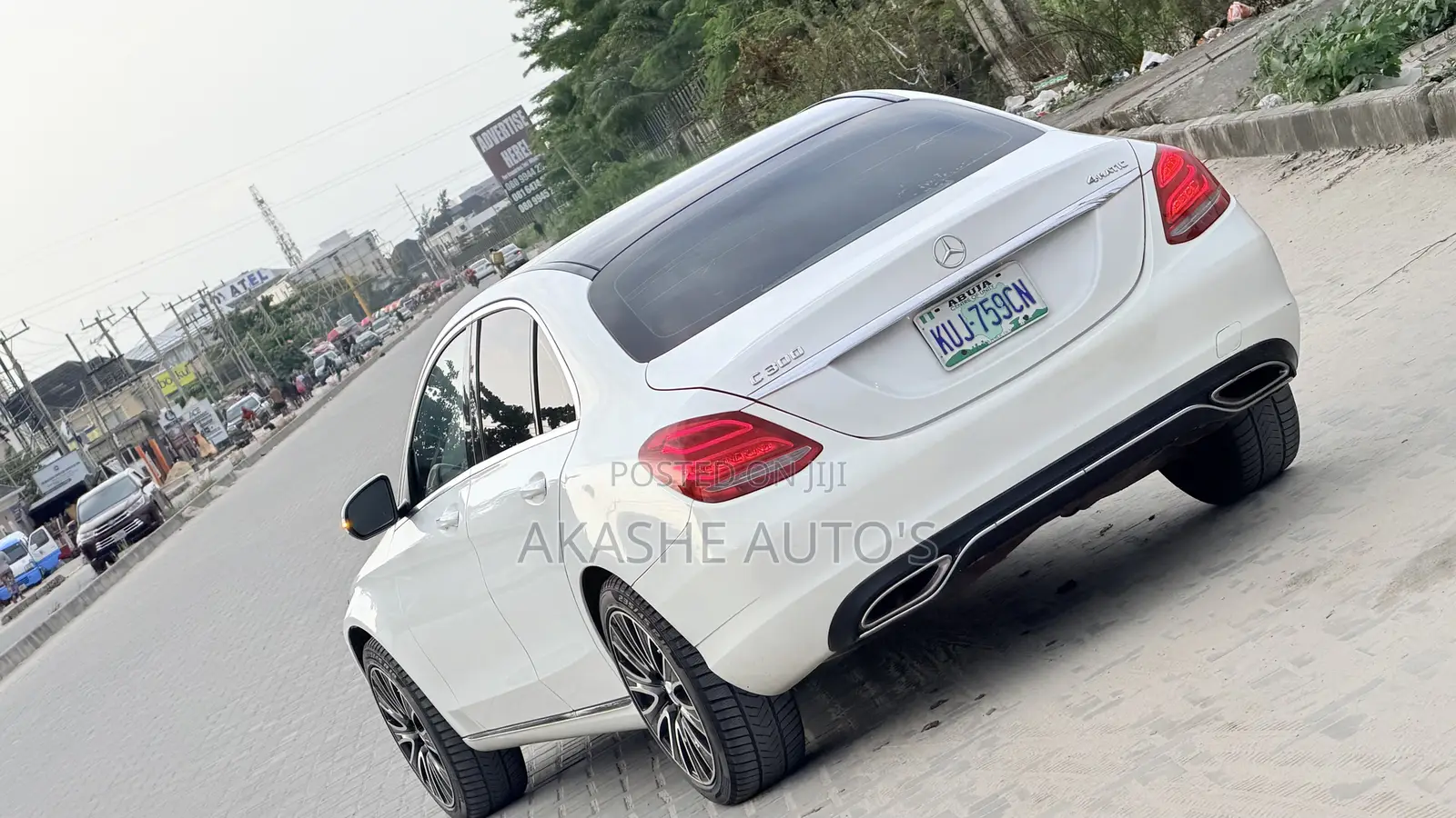 Mercedes-Benz C300 Luxury 4Matic Sedan AWD (2.0L 4cyl 7A) 2016 White