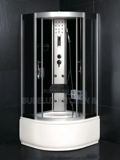 Luxury Corner Steam Shower Cabin 90x90x220cm - New With Massage Jets