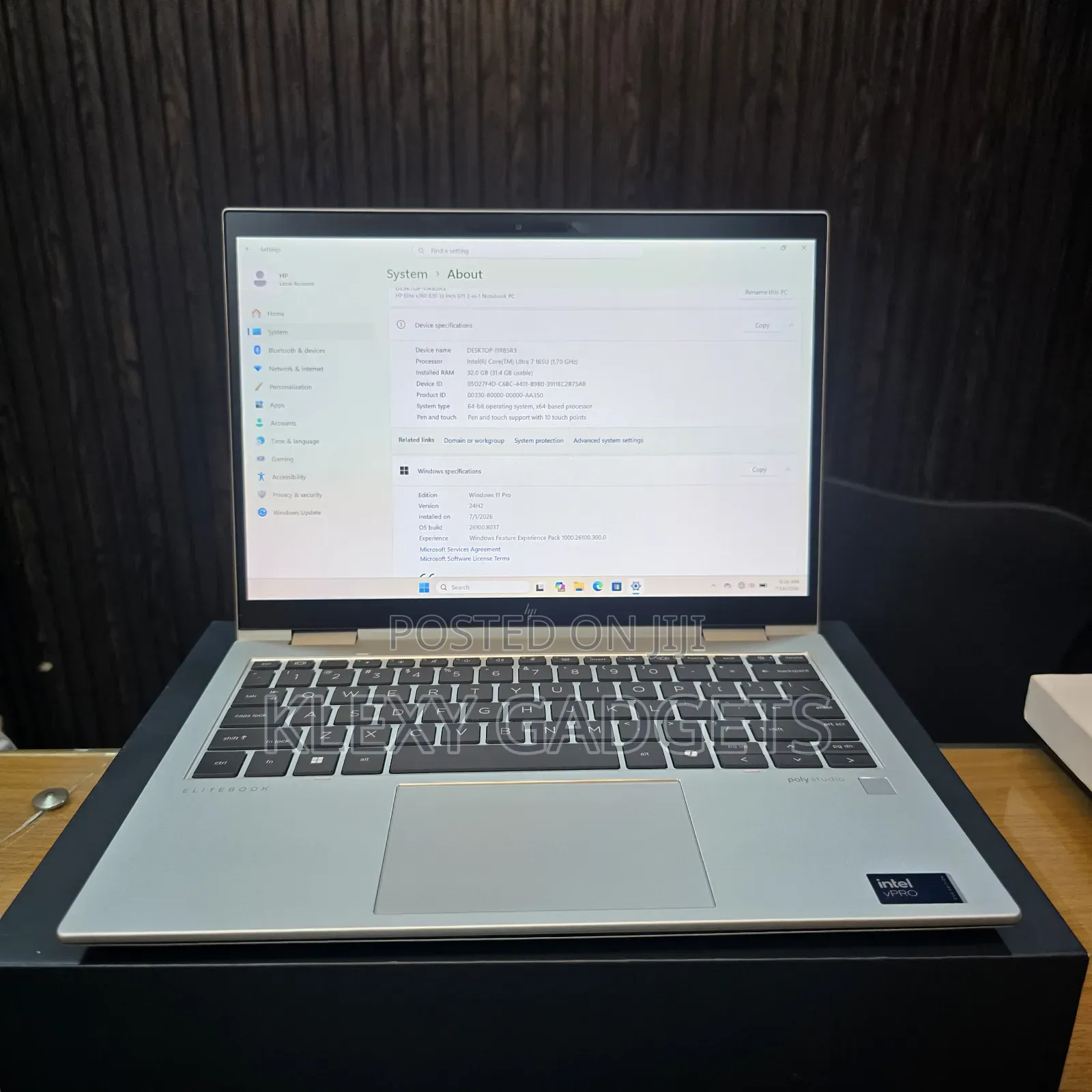 New Laptop HP Elitebook 830 G11 32GB Intel Core Ultra 7 SSD 1T
