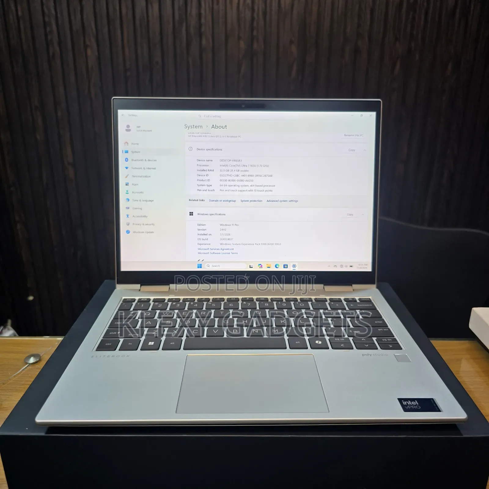 New Laptop HP Elitebook 830 G11 32GB Intel Core Ultra 7 SSD 1T