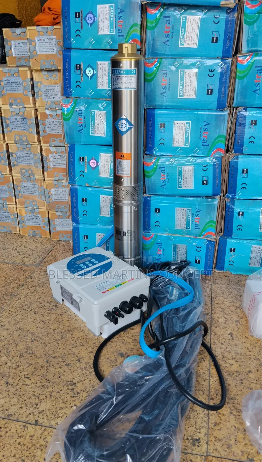 1Hp Astral AC/Dc Hybrid Solar Submersible Pump. 100% Copper Coil