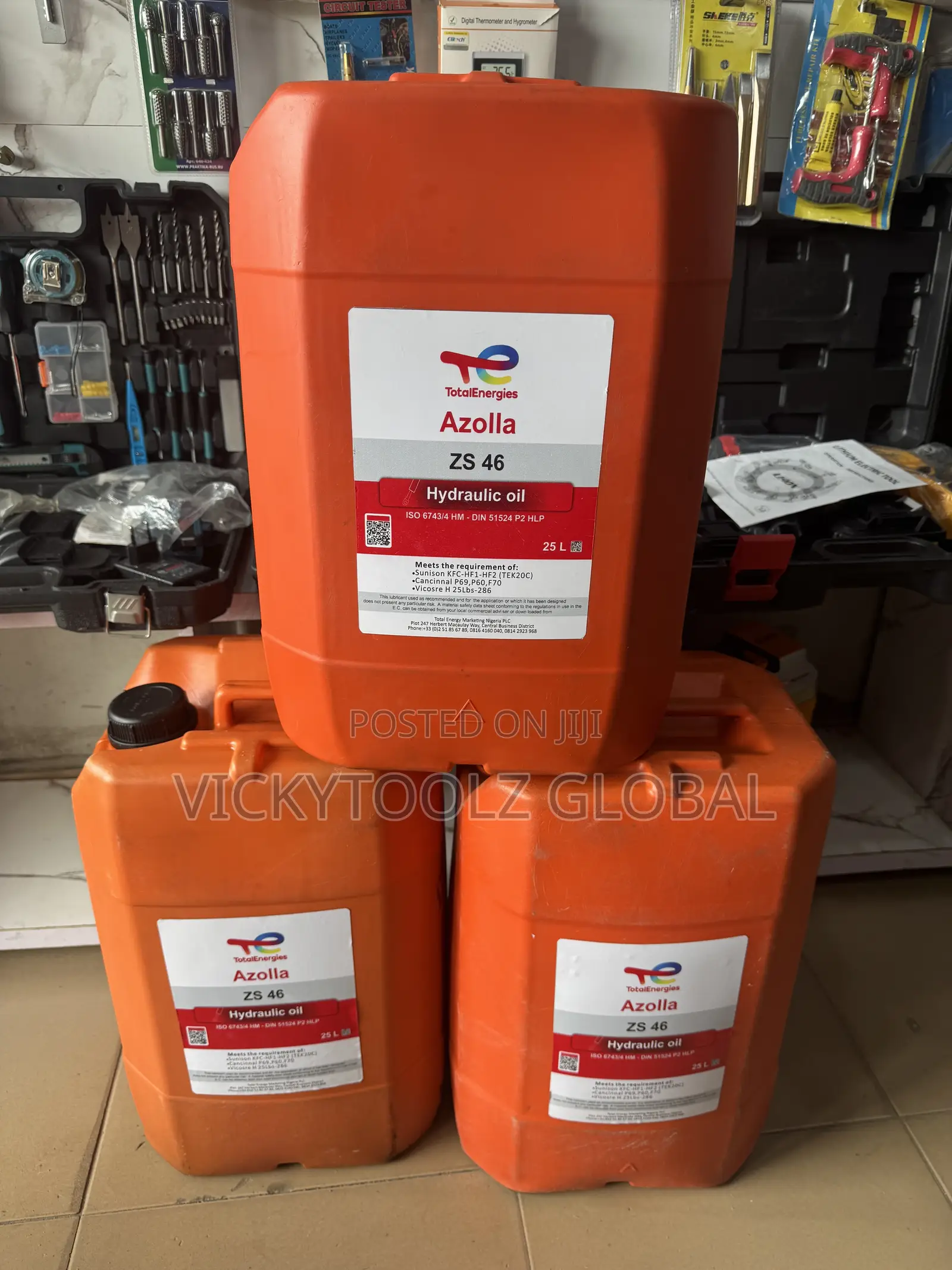 Totalenergies Azolla Zs 46 Hydraulic Oil 25liters