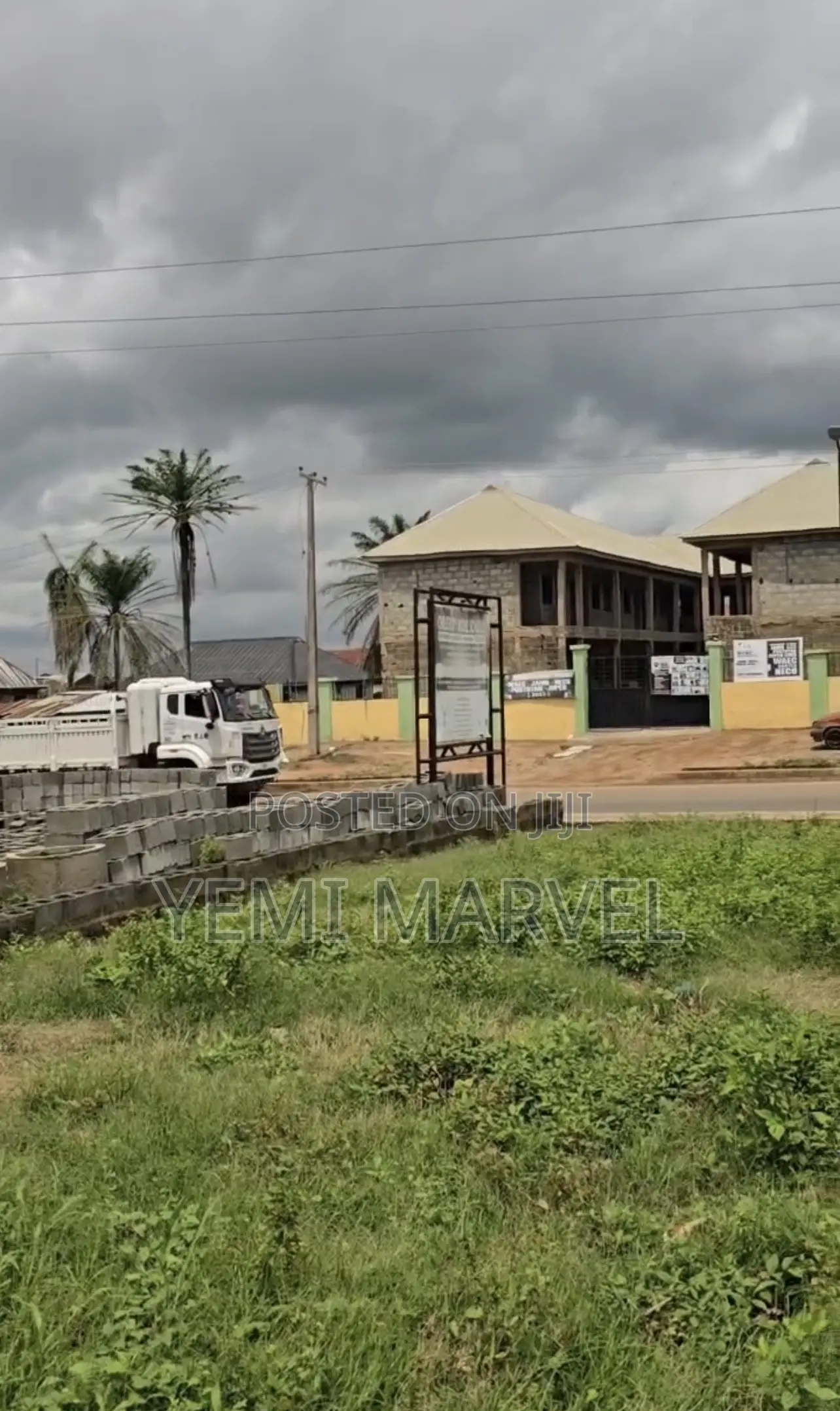 600sqm Fenced and Gated Commercial Land Facing the Main Road, Moniya