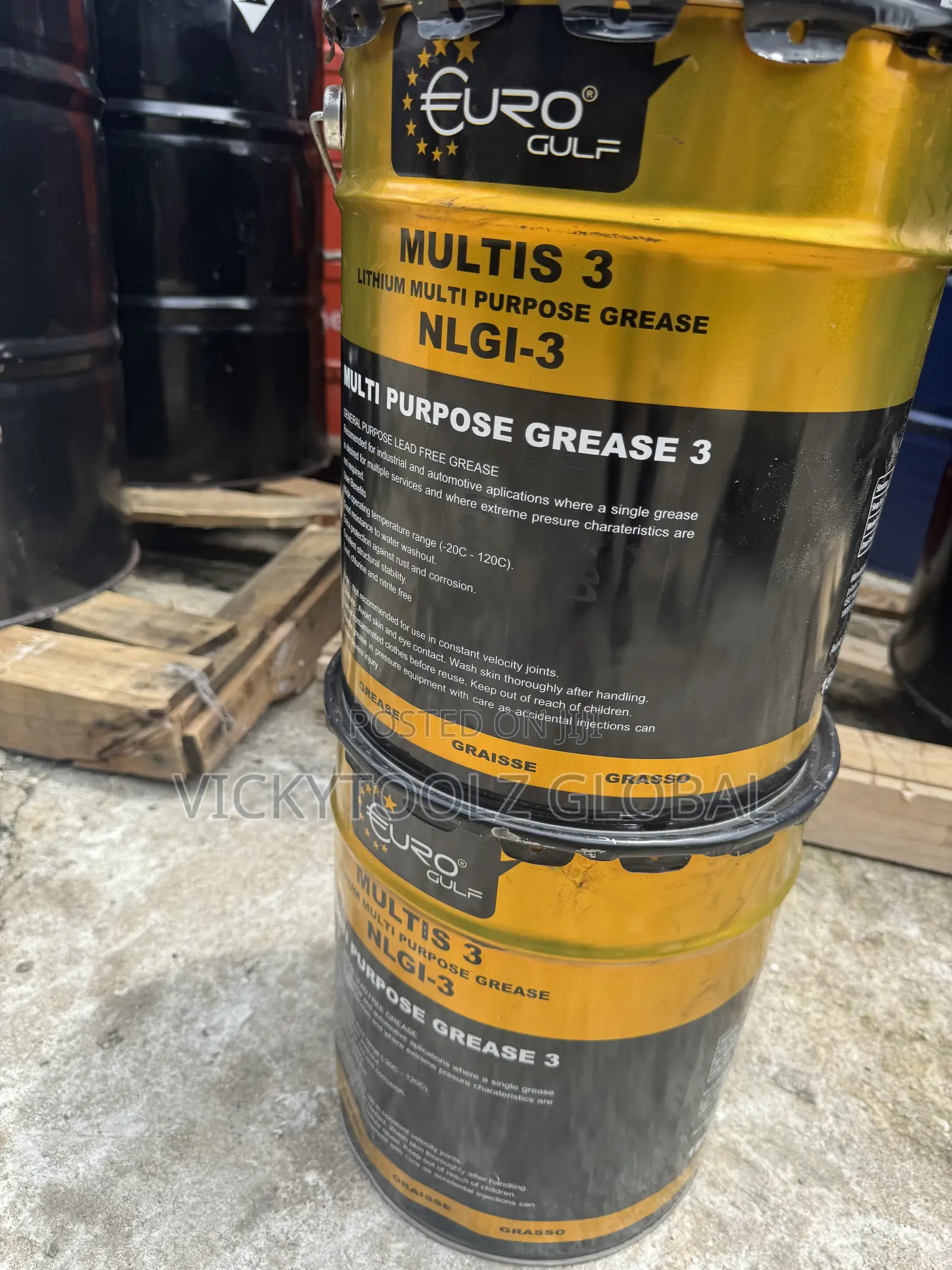 Euro Gulf Multis Ep 3 NLGI 3 Multi Purpose Lithium Grease 18Kg