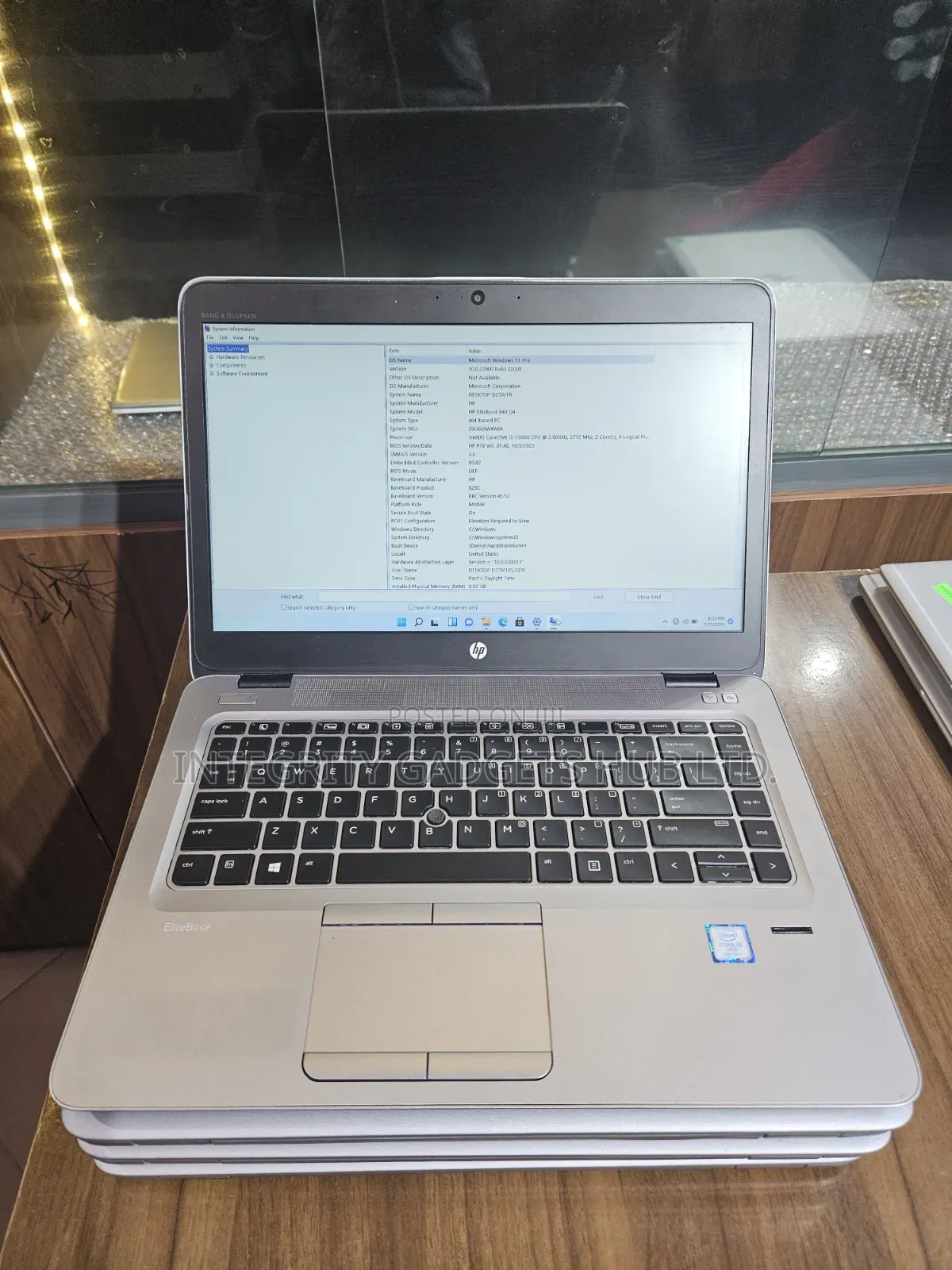 Laptop HP EliteBook 840 G4 8GB Intel Core i5 SSD 256GB
