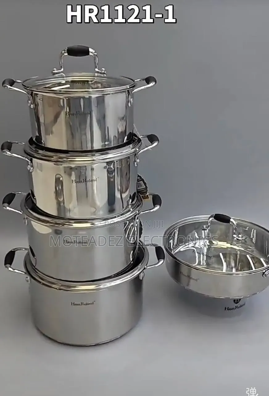 Haus Roland 10pcs High Quality Stainless Steel Induction Cookware Set