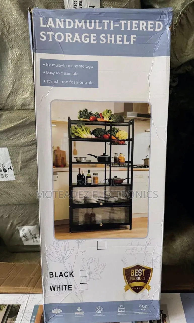7 Tiers Heavy Duty Steel Multipurpose Storage Shelf/Organiser Rack