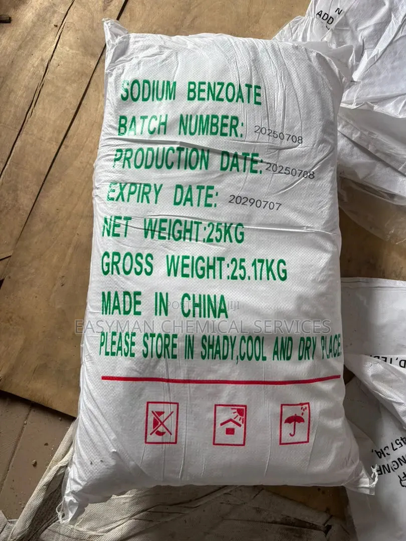 Sodium Benzoate (E211) – Food Grade 99%, 25kg Bag