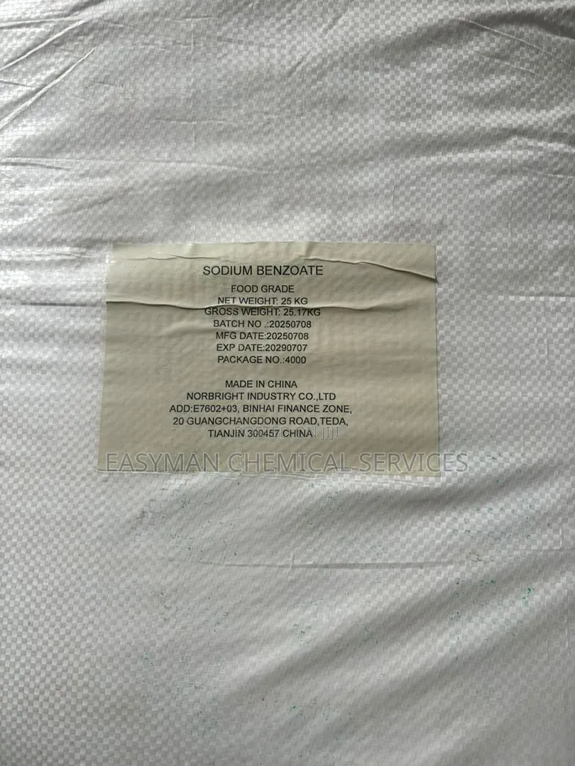 Sodium Benzoate (E211) – Food Grade 99%, 25kg Bag
