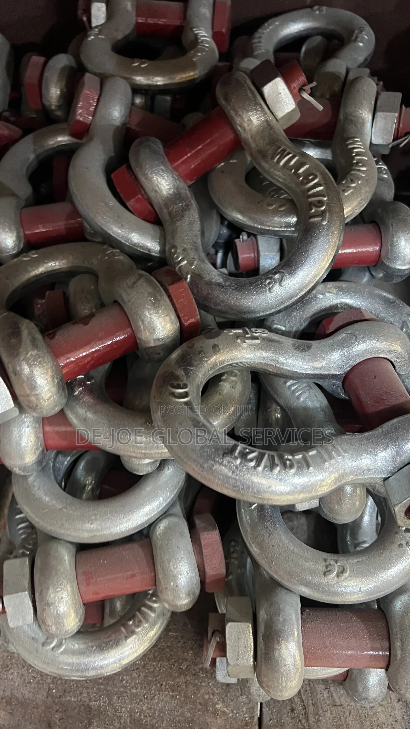 1-1/8 Inch Bolt Type Anchor Shackle CE Certified Heavy Duty Lifting