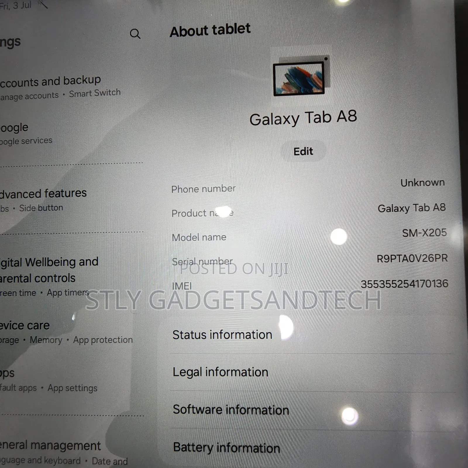 Samsung Galaxy Tab A8 10.5 (2021) 4 GB Silver